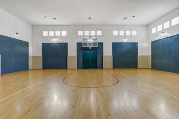 Indoor basketball court
